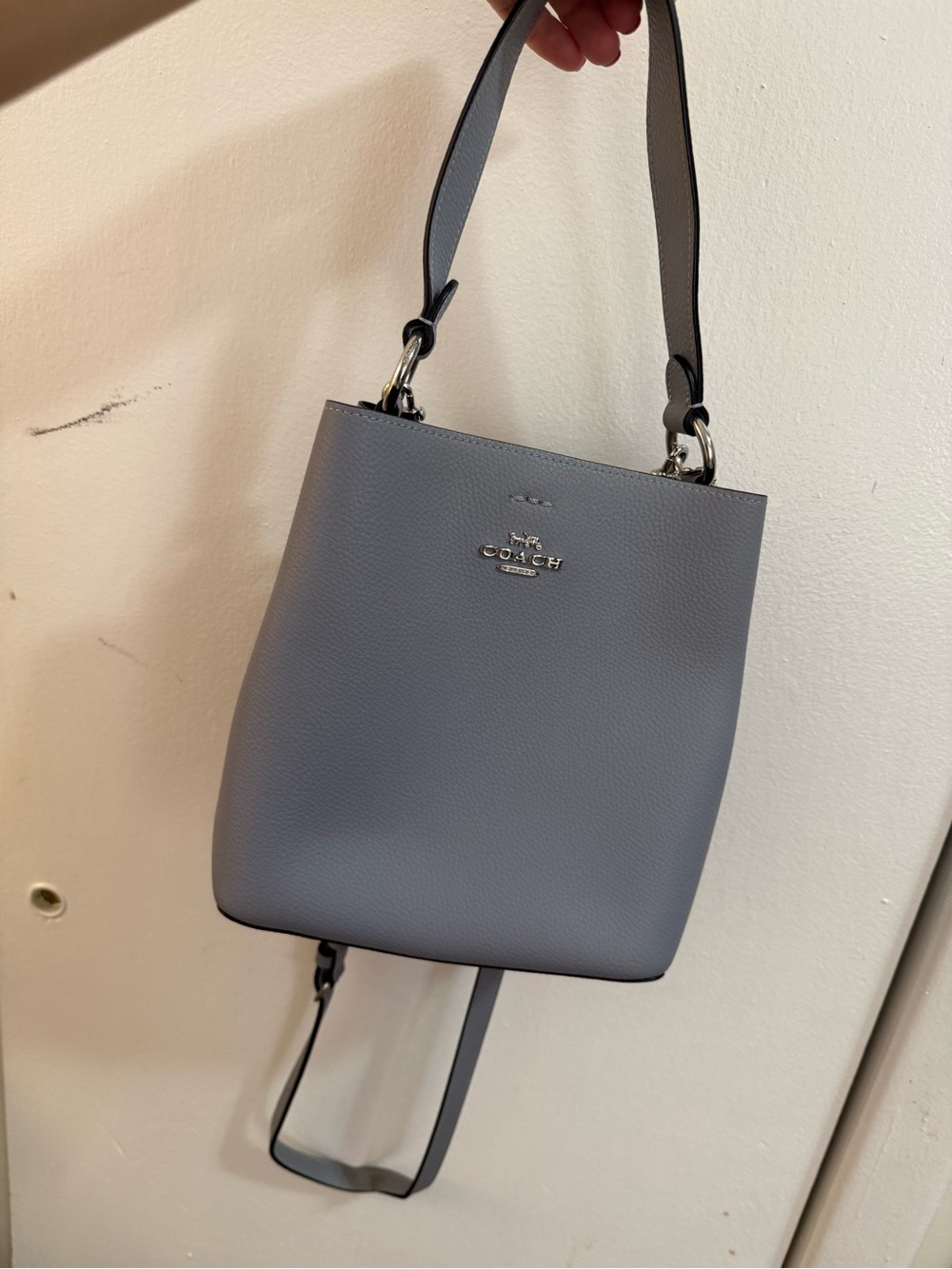 Coach Light Blue Leather Bucket Bag - Coach